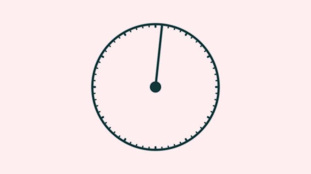 abstract analog clock animation teal background pink 12 ghanta 