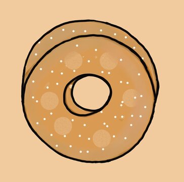 Donat versi asli di selaputi gula