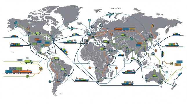 Detailed World Map Vector Illustration with Continents Countries Oceans and Global Geography Atlas for Travel Business Education and Cartography Design