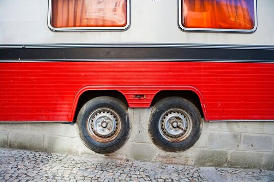RV in cement, Rio de Janeiro.
