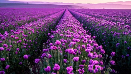 Fototapeta premium Purple Flower Horizon