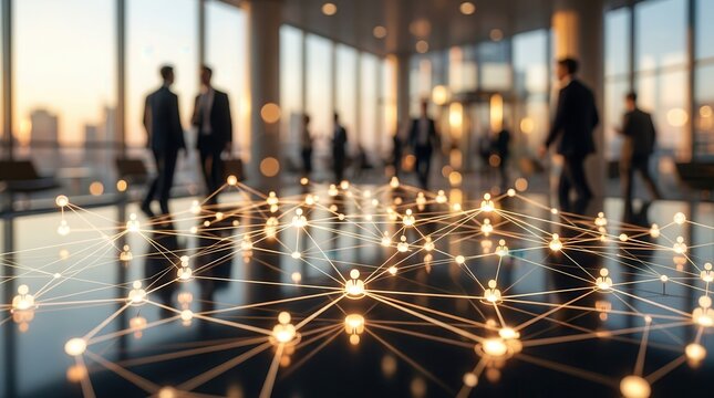 Strategic partnerships and professional networking through a digital connection network.