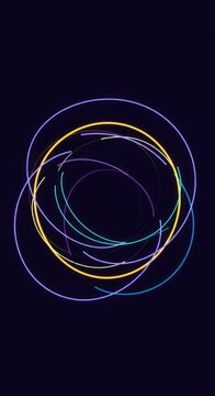 Conceptual abstract background illustrating repetitive information flow, isolation, and digital feedback loops in a social context, sound, algorithm, closed system