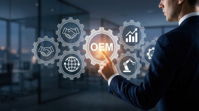 Strategic OEM concept showing how subsystems and parts support efficient product manufacturing.
