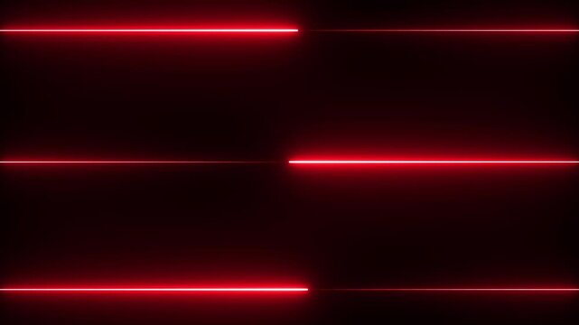 Neon Light Glowing Seamless animation on black background Abstract neon rays and glowing lines animated. Neon Light Line Technology, line animation 4K Background Video