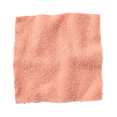 Peach pink fuzzy fleece fabric swatch square texture © shuphanida