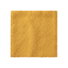 Mustard yellow fuzzy fleece fabric swatch square texture © shuphanida