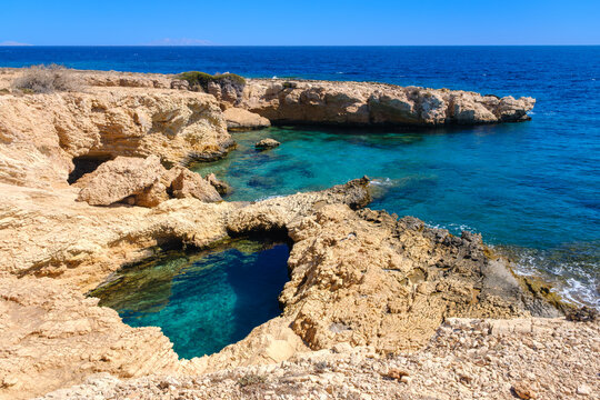 Pisina natural pool, Koufonisi, Cyclades, Greece