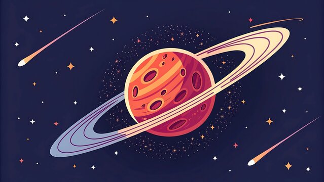 Fast-moving meteor wrapped by a clean orbital ring, futuristic startup branding, premium vector illustration, isolated background.