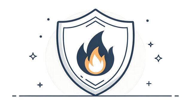 vector illustration of a burning match