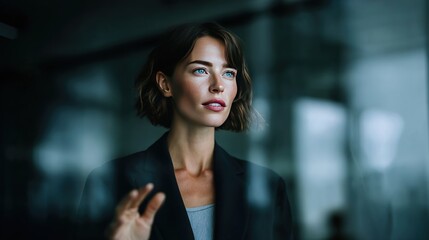 Obraz premium Woman portrait in transparent background