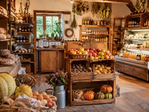 Gem&uuml;tlicher Hofladen mit regionalen Lebensmitteln, frischem Obst, Gem&uuml;se und hausgemachten Spezialit&auml;ten. Nachhaltiger Einkauf direkt beim Erzeuger in Deutschland.