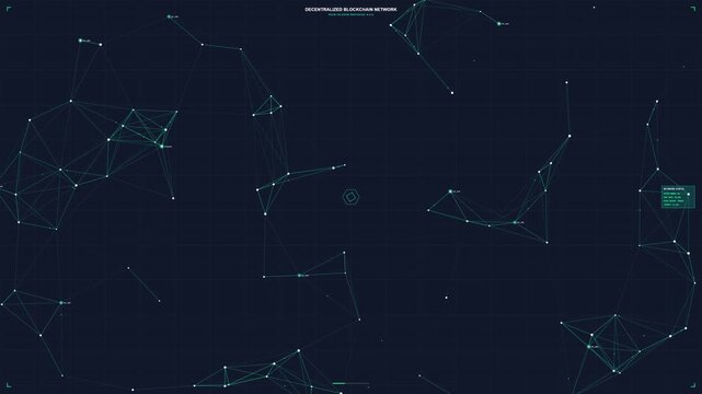 Abstract Blockchain Network Data Connection Background