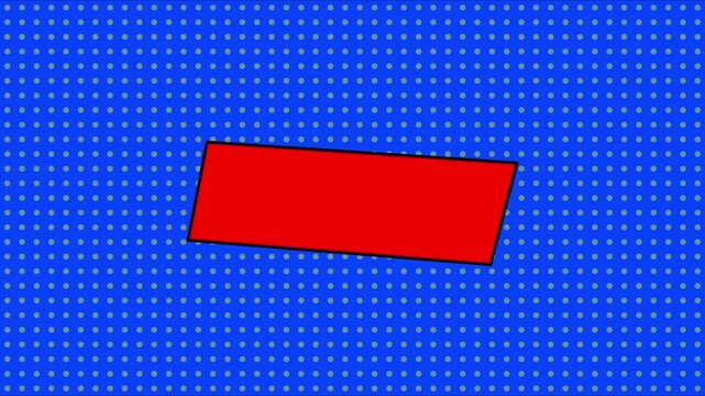Red comic book speech bubble on blue polka dot animation 4k background, for dynamic text, overlay