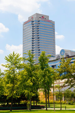 The Shanghai Mart Building has a prime location in the Shanghai Hongqiao Development Zone; it is China's first and Asia's largest permanent international trade mart; Shanghai, China 30 July 2026