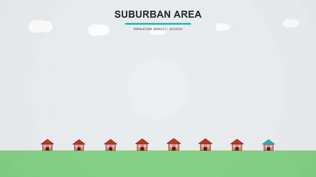 Urbanization and Suburban Growth Transition Animation