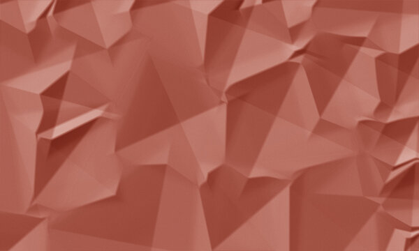 Close-up of crumpled red paper texture with dramatic shadows. Vibrant abstract background for bold graphic design and creative projects.