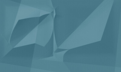 Obraz premium Abstract geometric paper folds with sharp edges. Minimalist blue gradient texture for modern design projects.