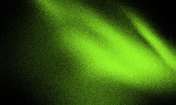 Glowing green bokeh light background for design. Abstract neon particles texture for digital art and motion graphics.