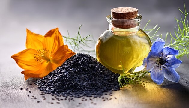 Black Cumin Oil And Nigella Flower
