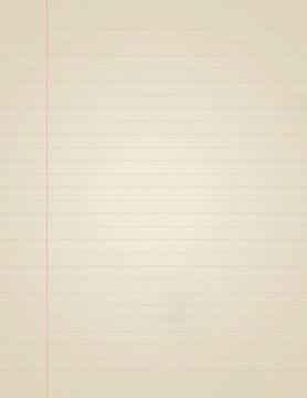 Blank beige notebook paper with grid lines for writing and planning. Empty journal sheet ideal for notes, sketches, or bullet journaling layouts.