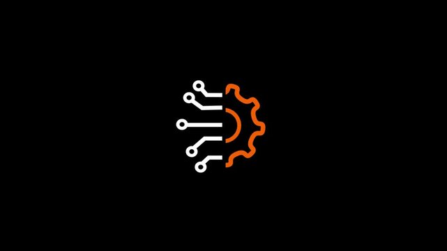 Engineering, development and innovation icon in outline design.