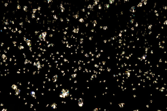crystal refractions background Stock Photo