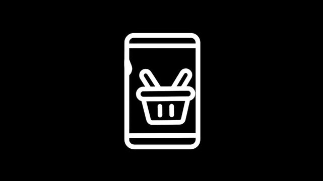 Online shopping concept: hand adding items to a shopping cart via smartphone screen