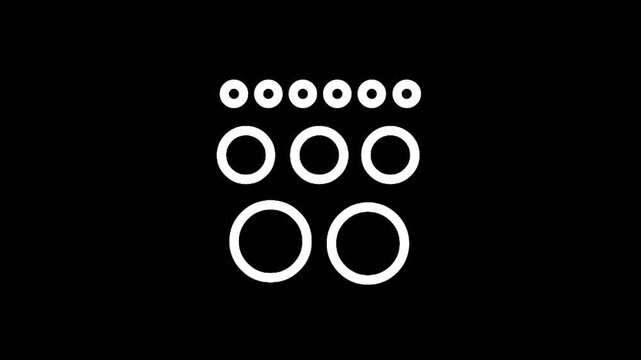 Minimalist three horizontal lines icon representing a menu or list on a black background