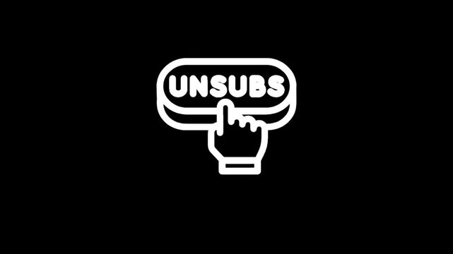 Clicking the unsubscribe button to stop receiving email notifications