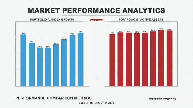 Financial Market Performance Comparison Chart Analytics