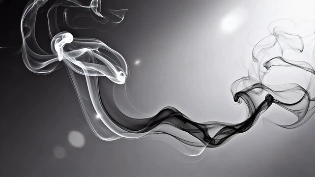 Abstract swirling smoke patterns