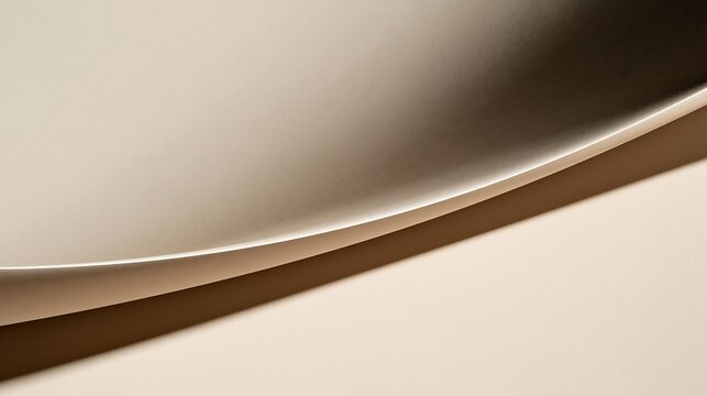 Elegant Abstract Beige and Brown Paper Curve Background Design Element