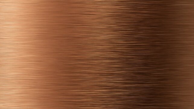 Abstract Brushed Metallic Copper Texture Background with Horizontal Grain