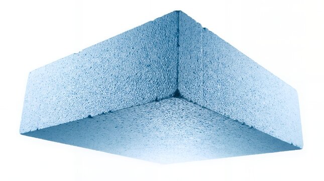 blue cube isolated on white