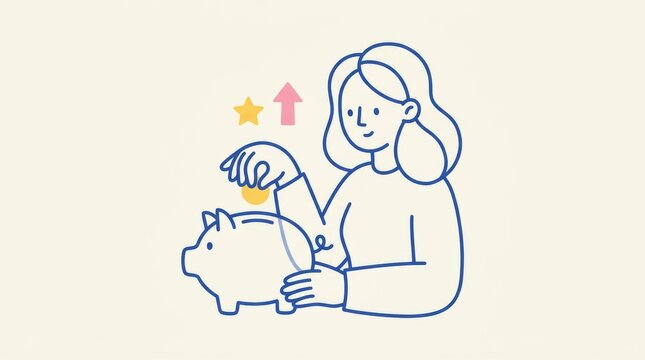 Personal Savings and Financial Planning Illustration