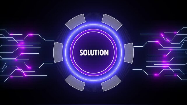Modern futuristic solution connection network design