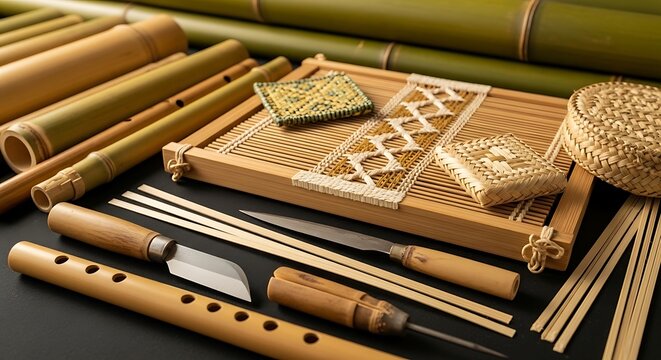 flute on white background