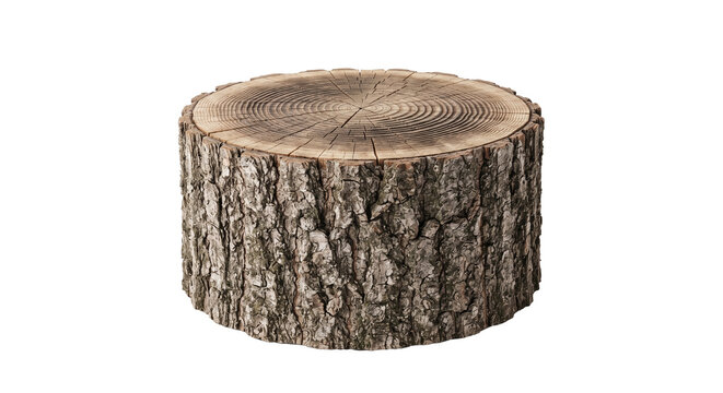 tree stump isolated on transparent background