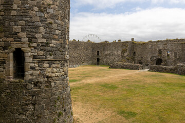 ruins of an old Welsh castle in Beaumaris, Wales © eric