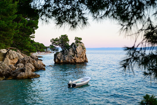 Beautiful beach in Croatia, Brela