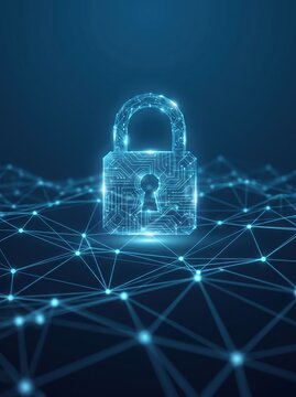 Cyber Security Data Protection Digital Padlock