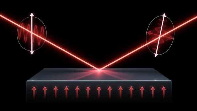Magneto-Optic Kerr Effect Polarization Rotation Reflection
