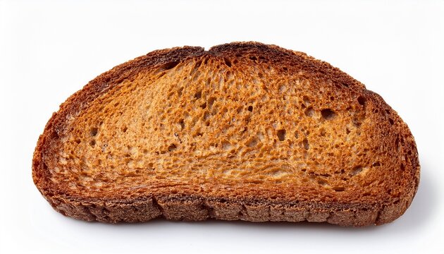 Rye Bread Rusks Close Up On A White Isolated