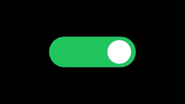 On off toggle switch flip animation for settings UI