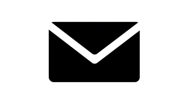 An icon representing an email or letter, a simple and clear graphic