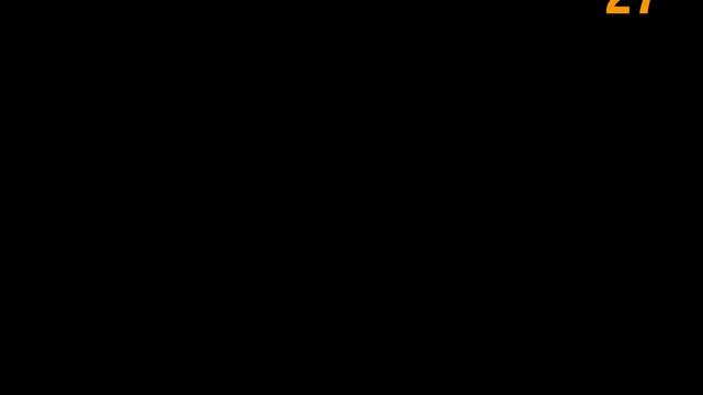 Encrypted data process visual, symbols. numbers and letters - cryptography data black video background.4k video.