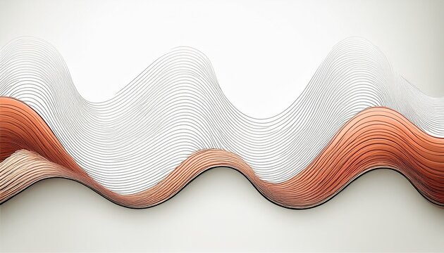 wavy line divider backgrounon white background for decorative layouts