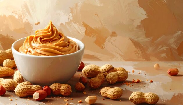 Celebrating peanut butter month with creamy spread