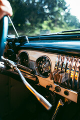 Classic Automobile Interior Preserving Cuban Car Culture